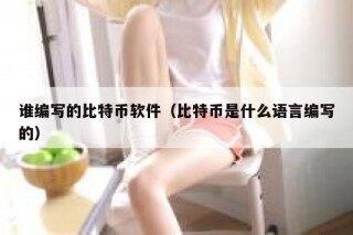 谁编写的比特币软件（比特币是什么语言编写的）