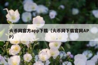 火币网官方app下载（火币网下载官网APP）