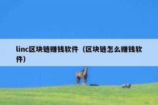 linc区块链赚钱软件（区块链怎么赚钱软件）