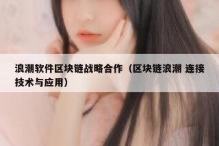 浪潮软件区块链战略合作（区块链浪潮 连接技术与应用）