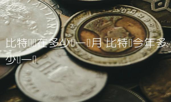 比特币现在多少钱一个月 比特币今年多少钱一个