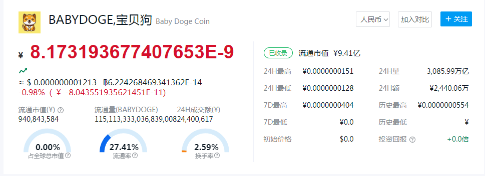 babydoge币行情(babydoge币未来价格)-第1张图片-芝麻交易所下载