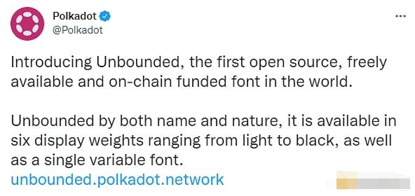 Polkadot推出开源、免费和链上资助的字体Unbounded-第1张图片-芝麻交易所下载
