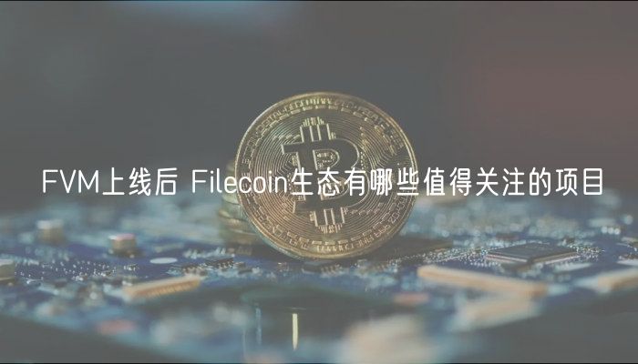 FVM上线后 Filecoin生态有哪些值得关注的项目-第1张图片-芝麻交易所下载