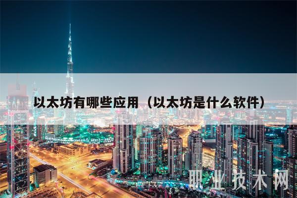 以太坊有哪些应用(以太坊是什么软件)