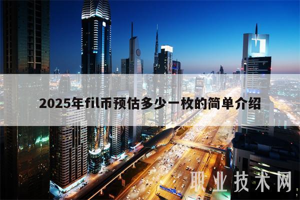 2025年fil币预估多少一枚的简单介绍