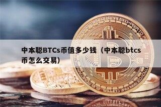 中本聪BTCs币值多少钱（中本聪btcs币怎么交易）