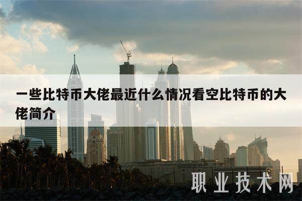 一些比特币大佬最近什么情况看空比特币的大佬简介-第1张图片-芝麻交易所下载