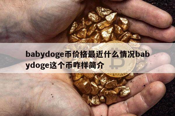 babydoge币价格最近什么情况babydoge这个币咋样简介-第1张图片-芝麻交易所下载